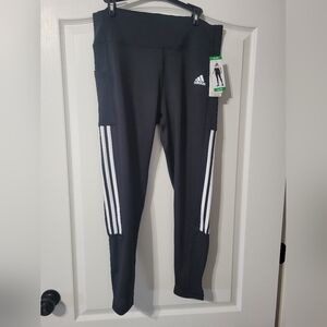 Adidas Women’s High Rise 7/8 3-Stripe AEROREADY Tight Fit Leggings